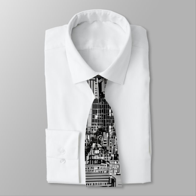 New York Cityscape i Black and White Slips (Bunden)