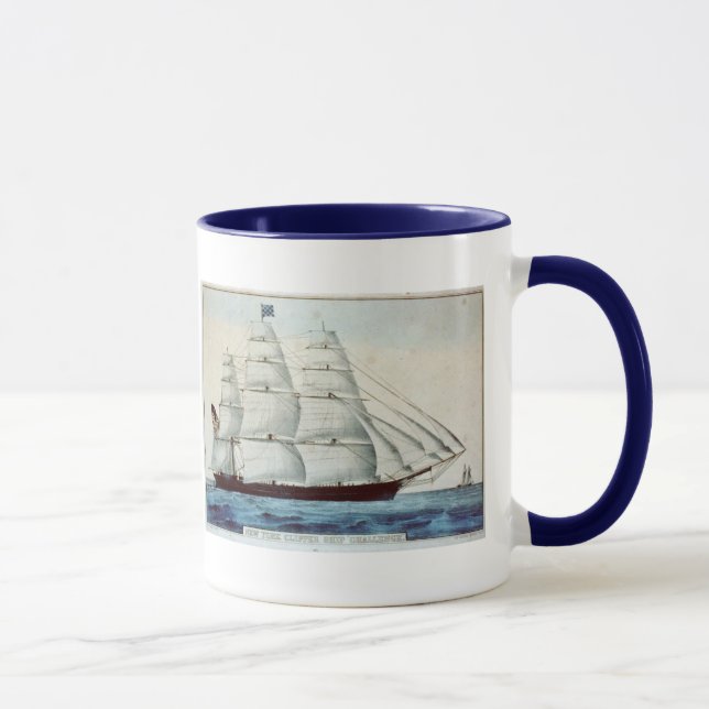 New York clipperfrakt - keramisk mugg (Höger)