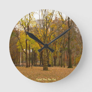 New York Clock Central Park NY Wall Clock Rund Klocka