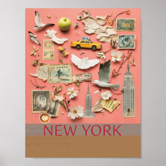 New York Collage Poster (Framsidan)