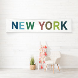 New York Colorful Text