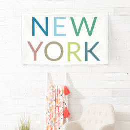 New York Colorful Text