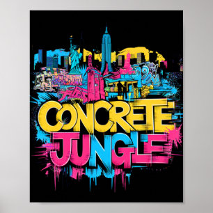 New York Concrele Jungle Poster