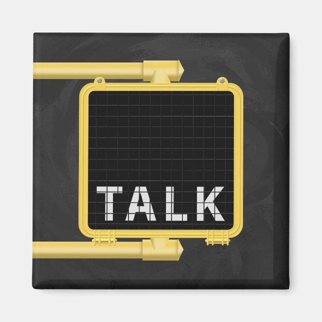 New York Crosspromenader-signera Talk Magnet (Framsidan)