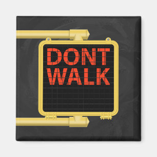 New York Crosswaltskylt Walk Magnet