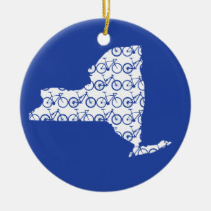 New York cykel Julgransprydnad Keramik