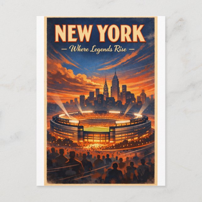 NEW YORK – Där legender reser sig Vykort (Framsida)