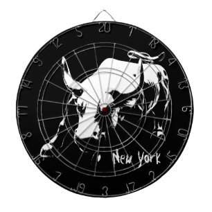 New York Dartboard New York Bull Statue Dartboard Darttavla