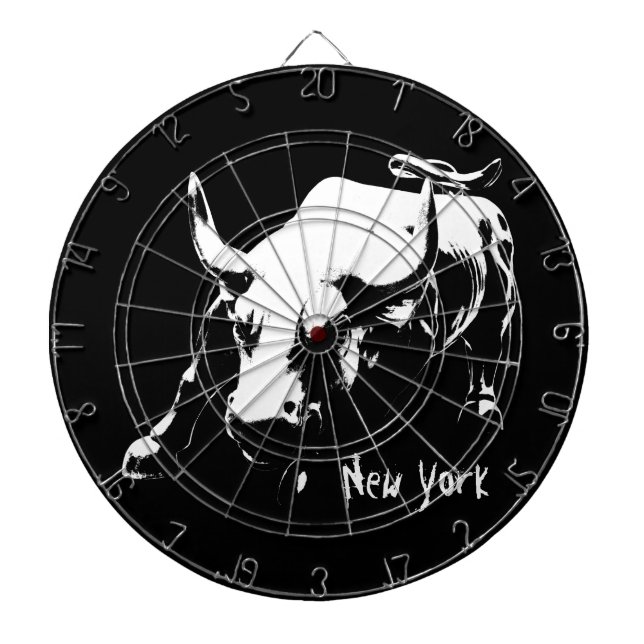 New York Dartboard New York Bull Statue Dartboard Darttavla (Framsidan)