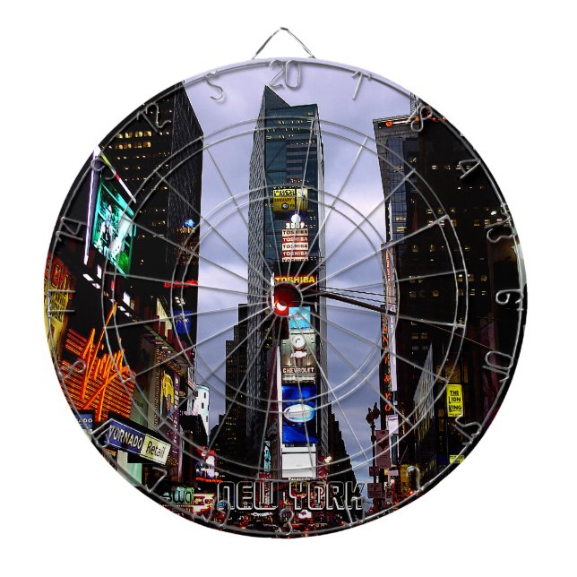 New York Dartboard New York Times Square Dartboard Piltavla (Framsidan)