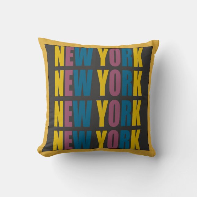 New York Dekorativ kudde (Framsida)