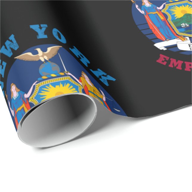 NEW YORK DELSTATSVLAGGA PRESENTPAPPER (Rullad Hörn)