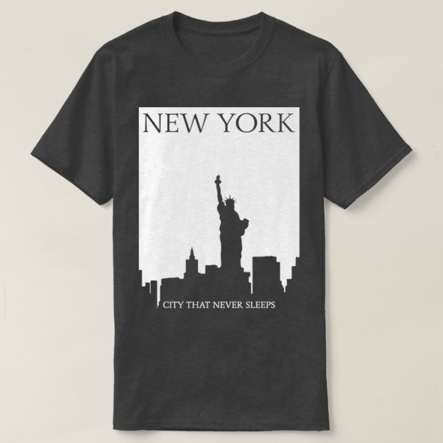 New York den stad som aldrig sväljer T Shirt (Design framsida)