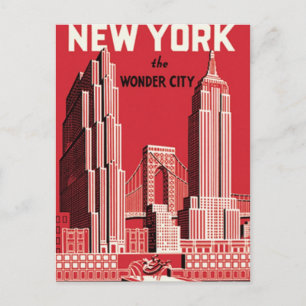 New York Den staden Vykort