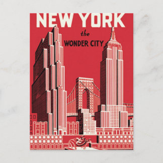 New York Den staden Vykort