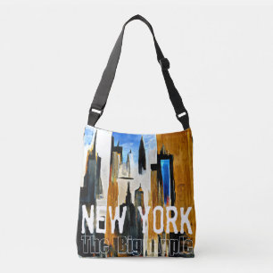New York den stora apple-Abstrakten målas Axelväska