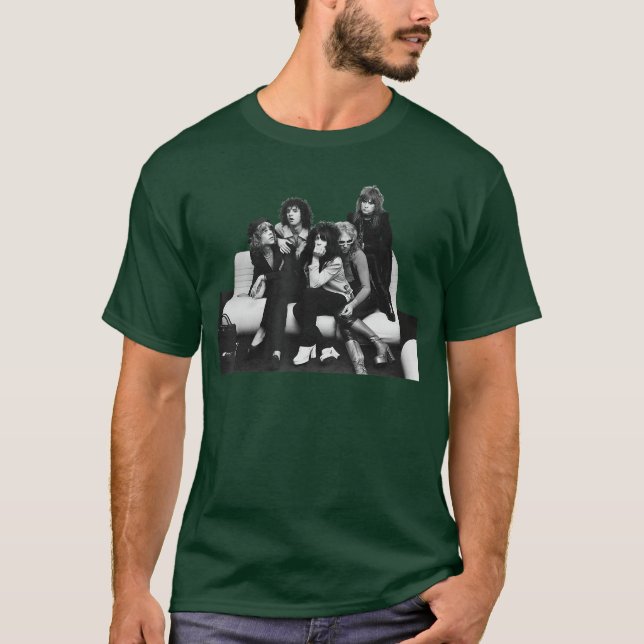 New York Dolls Punk Rock Band 1973 present T Shirt (Framsida)