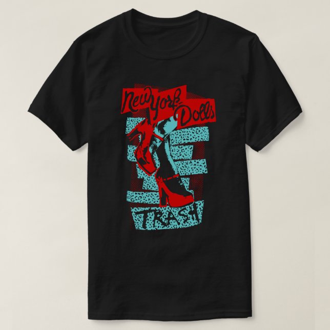 New York Doll's (Red, Blue) SOPOR T-Shirt (Design framsida)