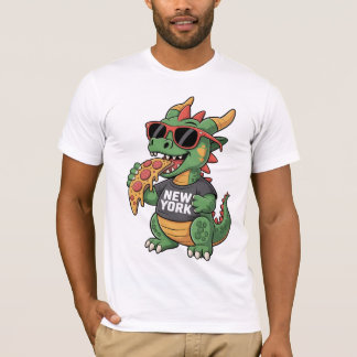 New York Dragon T-Shirt Coola Sunglasses WIth Pizz