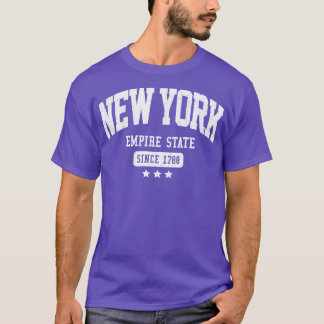New York Empire state Athletic Design T Shirt