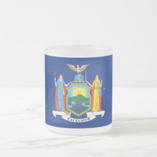 New York: Empire State, Hem Big Apple Flagga Frostad Glasmugg
