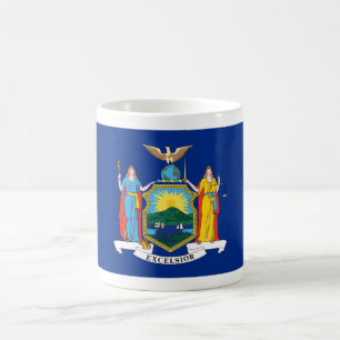 New York: Empire State, Hem Big Apple Flagga Magisk Mugg