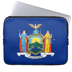 New York: Empire State, Hem Stor Äpple Flagga Laptop Fodral