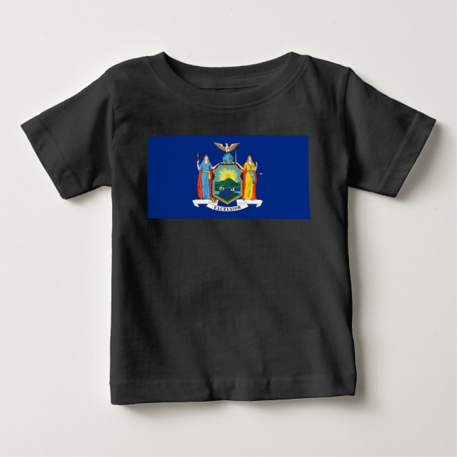 New York: Empire State, Hemma Big Apple Flagga T Shirt (Framsida)
