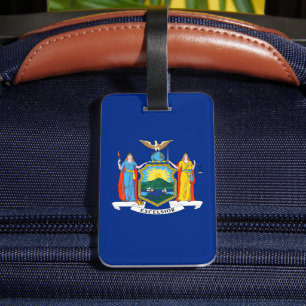 New York: Empire state, Home Big Apple Flagga Bagagebricka
