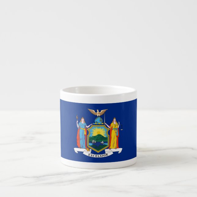 New York: Empire state, Home Big Apple Flagga Espressomugg (Framsidan)