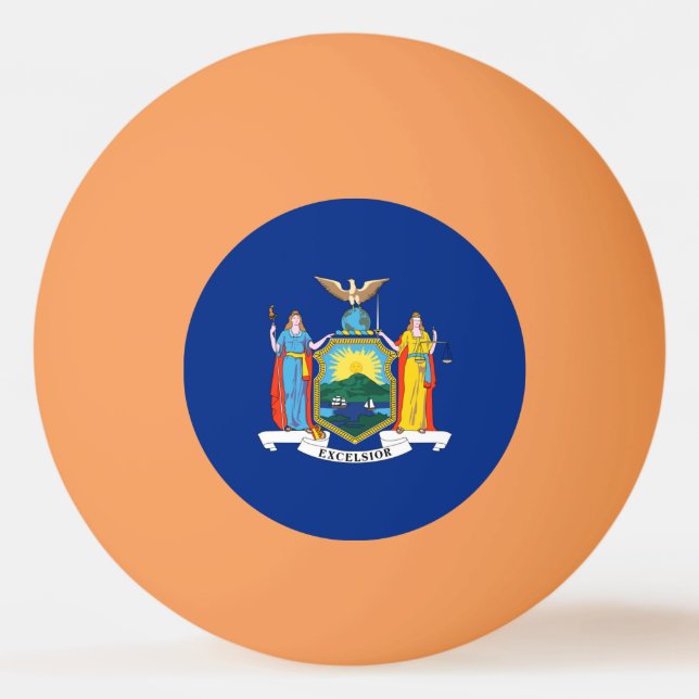 New York: Empire state, Home Big Apple Flagga Pingisboll (Framsidan)