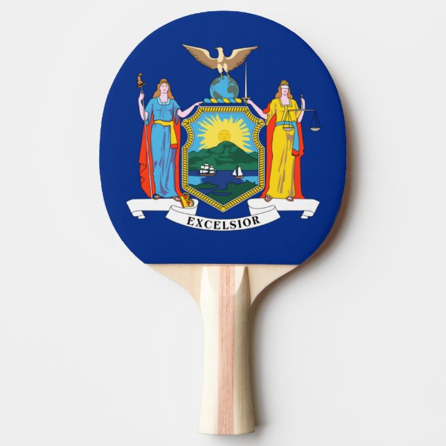 New York: Empire state, Home Big Apple Flagga Pingisracket (Framsidan)