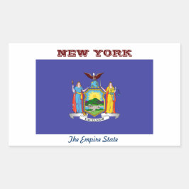 New York, Empire State, Rektangulärt Klistermärke