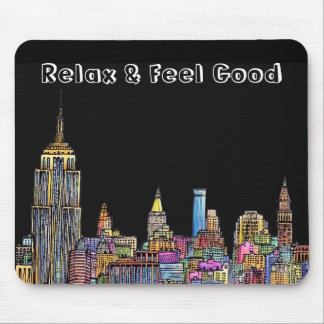 ::: New York energi::: Mousepad (svart) Musmatta