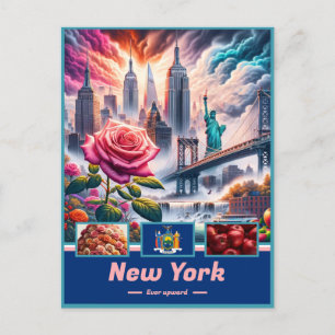 New York Essence Landmärken och Legender Vykort