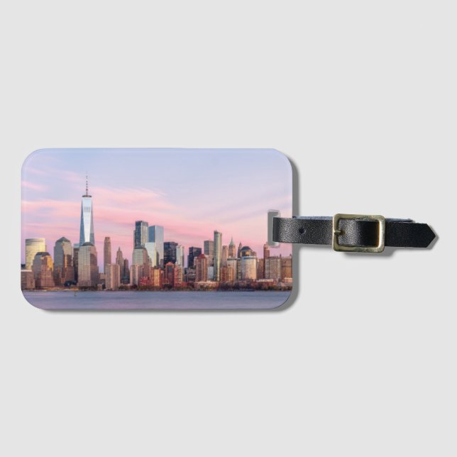 New York Evening Skyline Bagagebricka (Framsida horisontal)