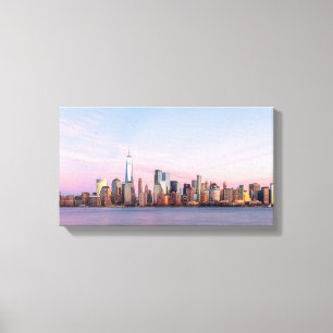New York Evening Skyline Canvastryck