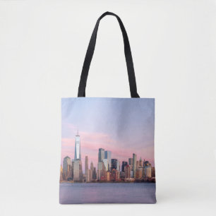 New York Evening Skyline Tygkasse