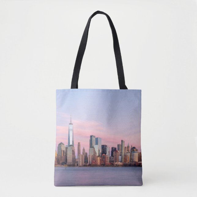 New York Evening Skyline Tygkasse (Framsida)