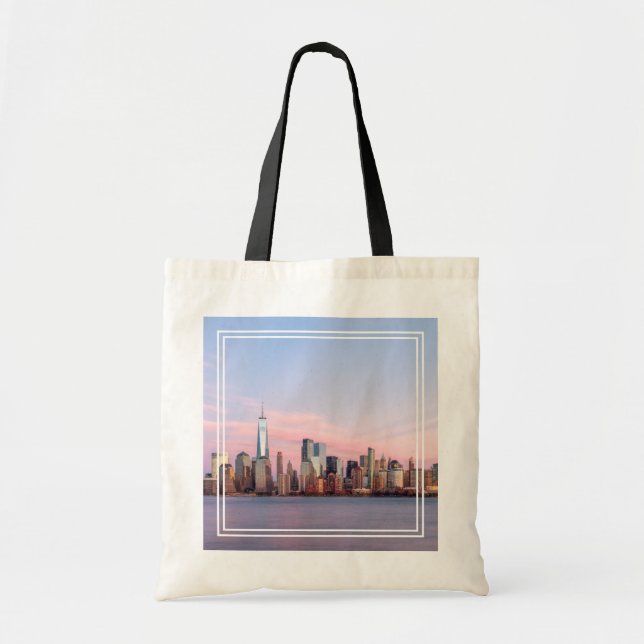 New York Evening Skyline Tygkasse (Framsidan)