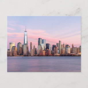 New York Evening Skyline Vykort