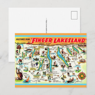 New York Finger Lakes vykort