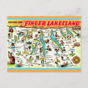 New York Finger Lakes vykort
