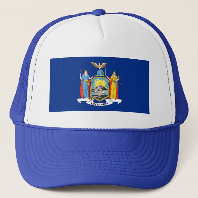 New York Flagga Hat Truckerkeps (Framsida)