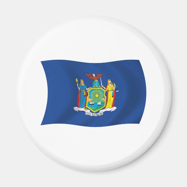 New York Flagga Magnet (Framsidan)