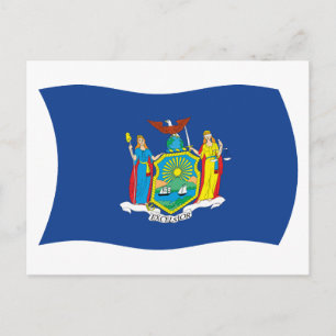 New York Flagga vykort