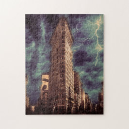 New York Flatiron Bygger. Pussel