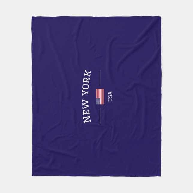 New York Fleecefilt (Framsidan)