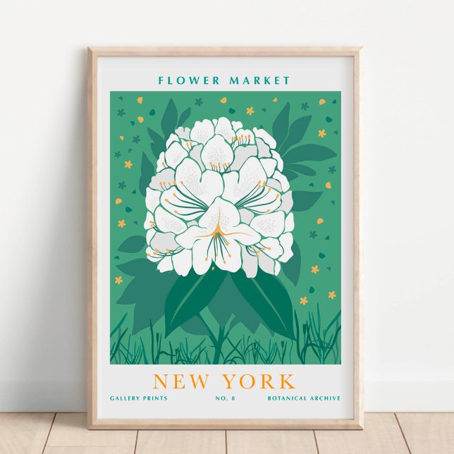 New York Flower Market Botanical Poster (Skapare uppladdad)