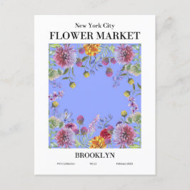 New York Flower Market, Brooklyn vykort